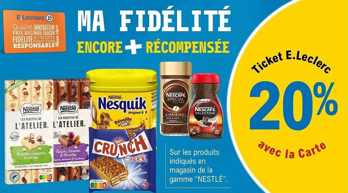 MA FIDÉLITÉ ENCORE + RÉCOMPENSÉE