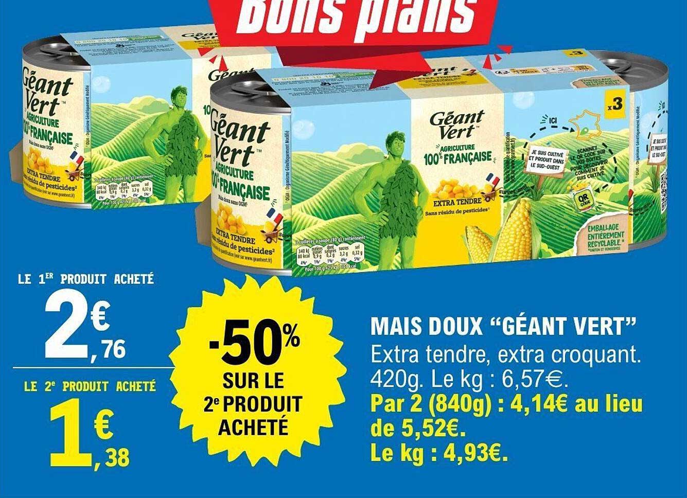 MAIS DOUX “GÉANT VERT”