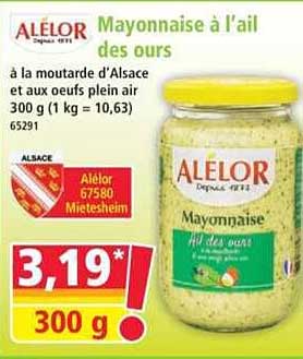 Mayonnaise à l'ail des ours