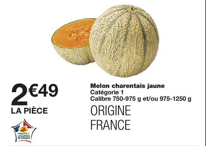Melon charentais jaune