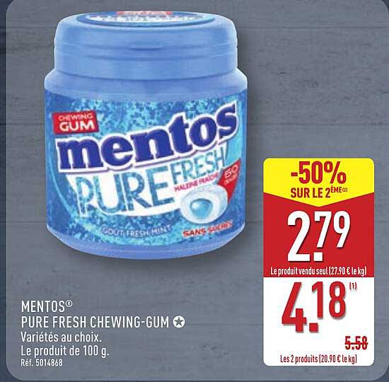 MENTOS® PURE FRESH CHEWING-GUM
