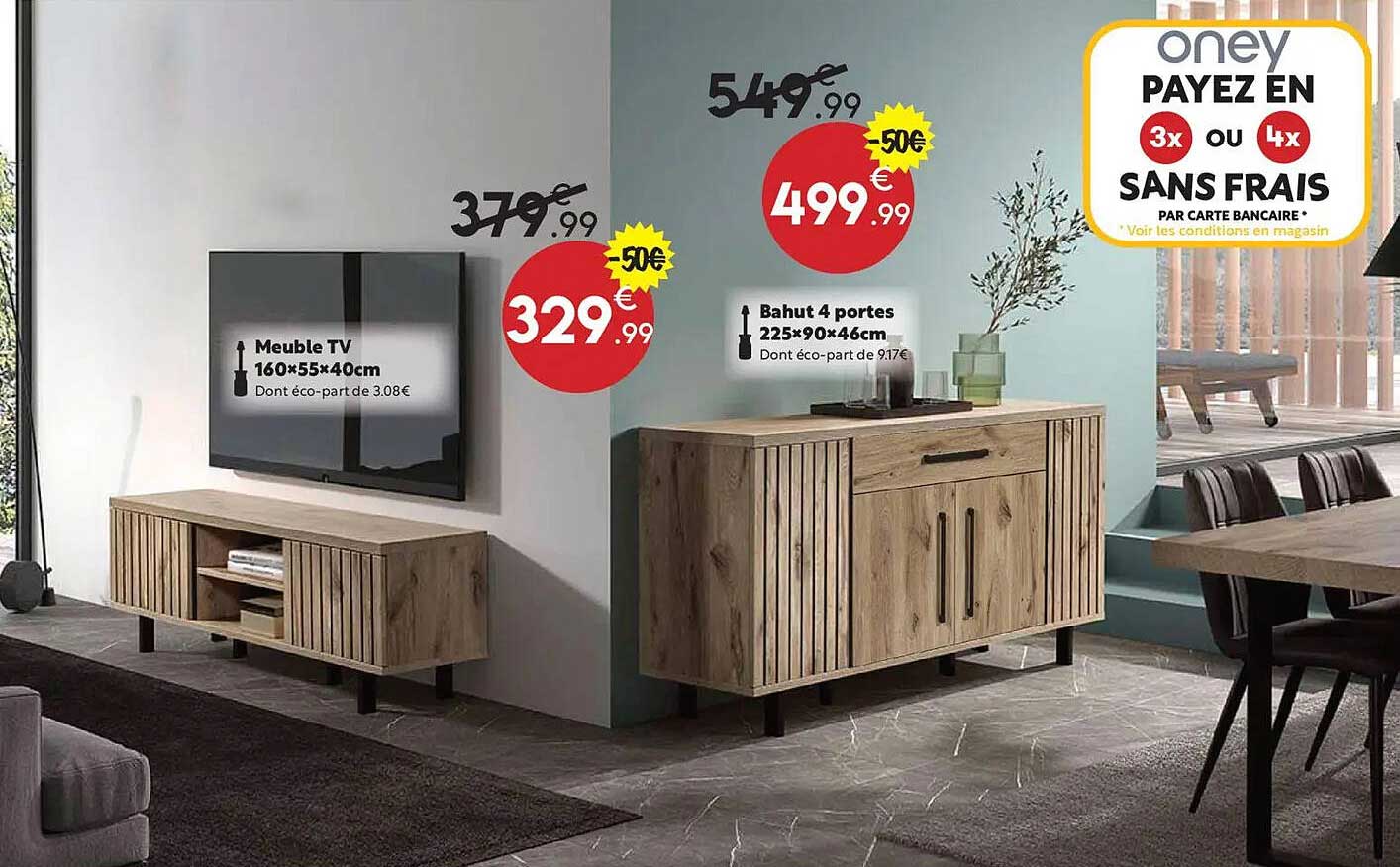 Meuble TV 160×55×40cm