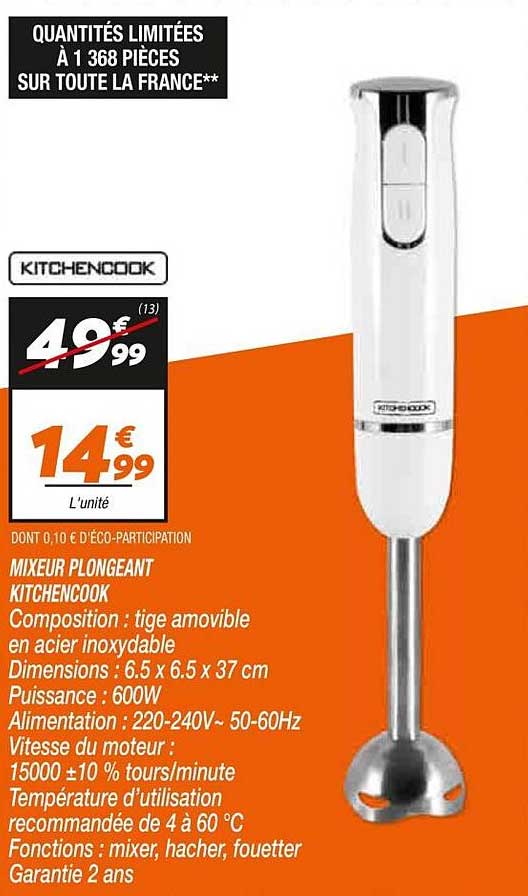 MIXEUR PLONGEANT KITCHENCOOK