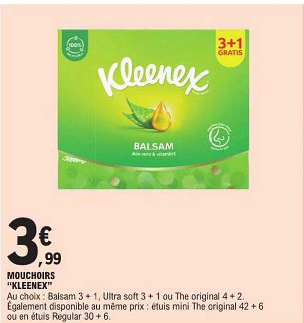 MOUCHOIRS “KLEENEX”