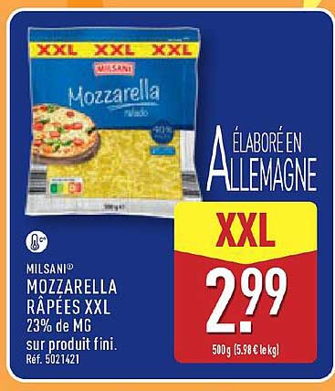 MOZZARELLA RÂPÉES XXL