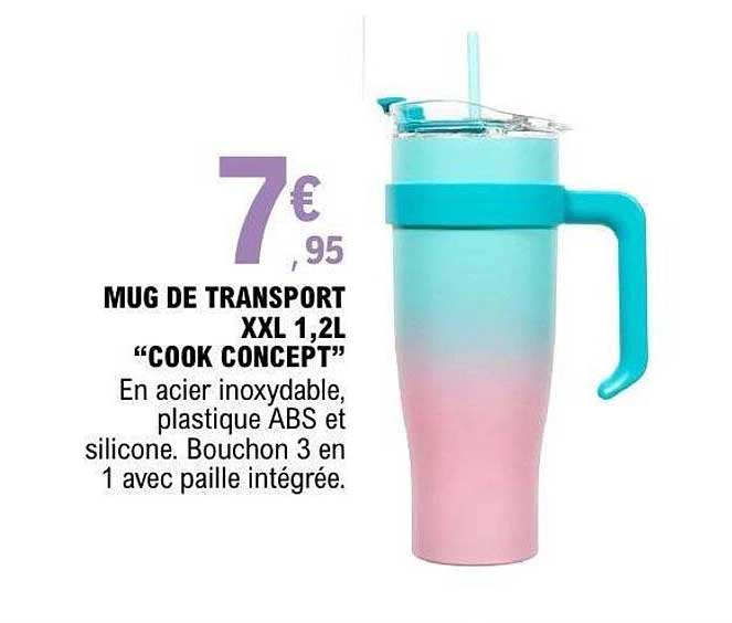 MUG DE TRANSPORT XXL 1,2L “COOK CONCEPT”