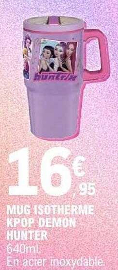 MUG ISOTHERME KPOP DEMON HUNTER 640ml En acier inoxydable