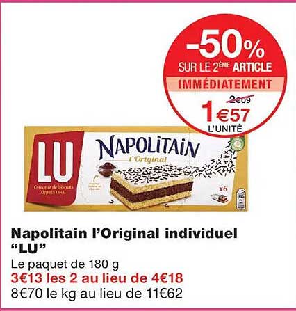 Napolitain l’Original individuel “LU”