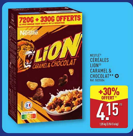 NESTLÉ CÉRÉALES LION CARAMEL & CHOCOLAT**