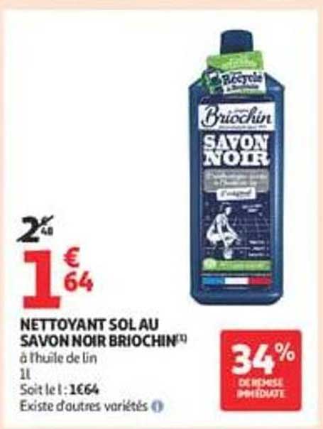 NETTOYANT SOL AU SAVON NOIR BRIOCHIN® à l'huile de lin 1L
