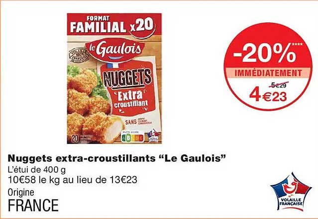 Nuggets extra-croustillants “Le Gaulois”