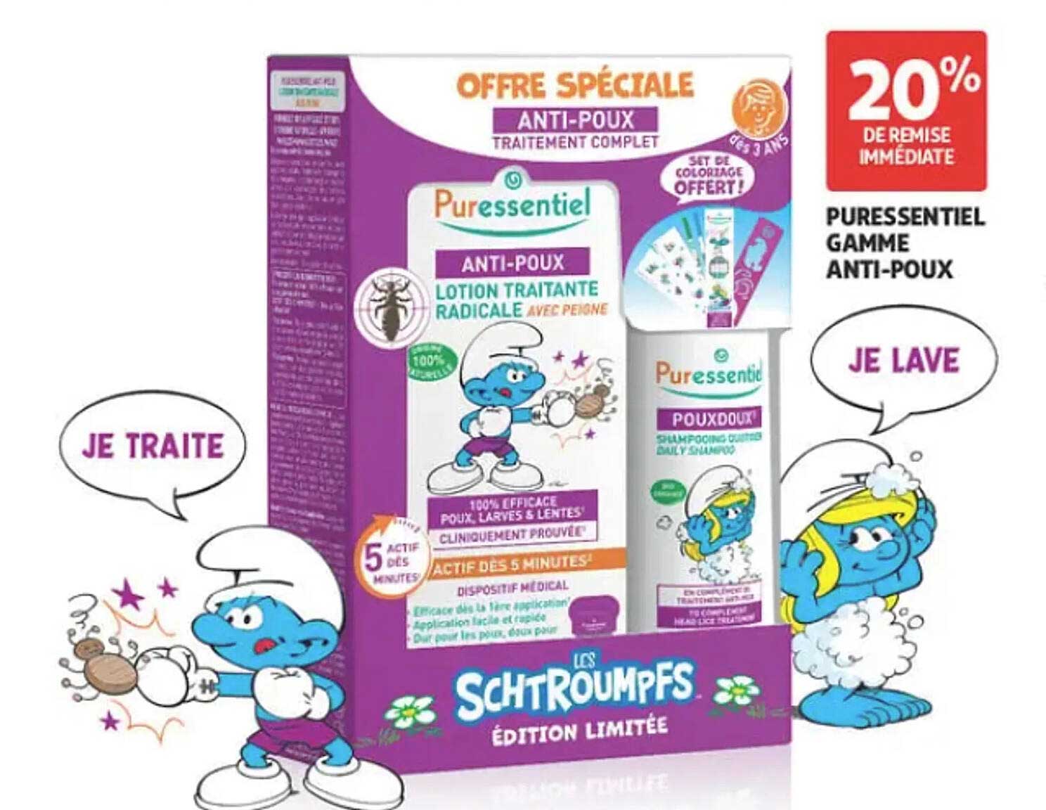 OFFRE SPÉCIALE ANTI-POUX TRAITEMENT COMPLET
