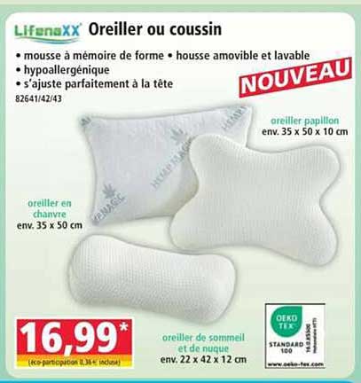 Oreiller ou coussin