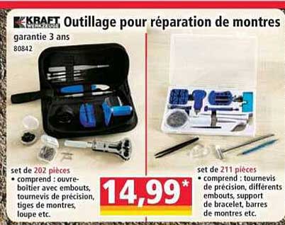 Outillage pour réparation de montres