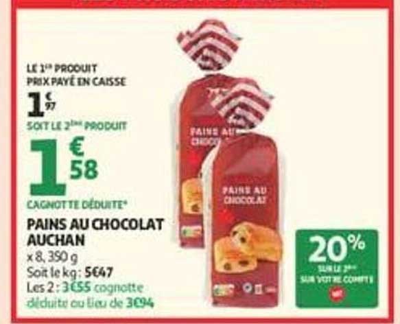 PAINS AU CHOCOLAT AUCHAN
