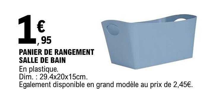 PANIER DE RANGEMENT SALLE DE BAIN
