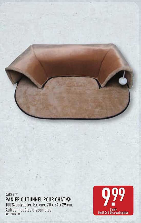 PANIER OU TUNNEL POUR CHAT