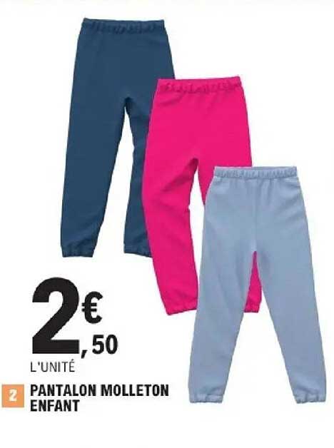 PANTALON MOLLETON ENFANT