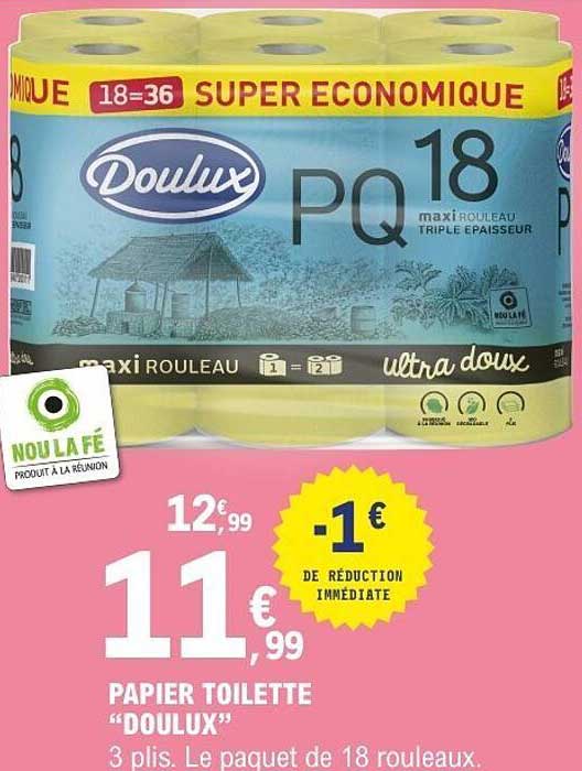 PAPIER TOILETTE “DOULUX”