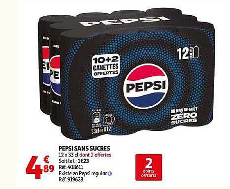PEPSI SANS SUCRES
