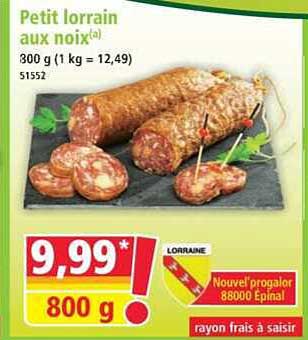 Petit lorrain aux noix