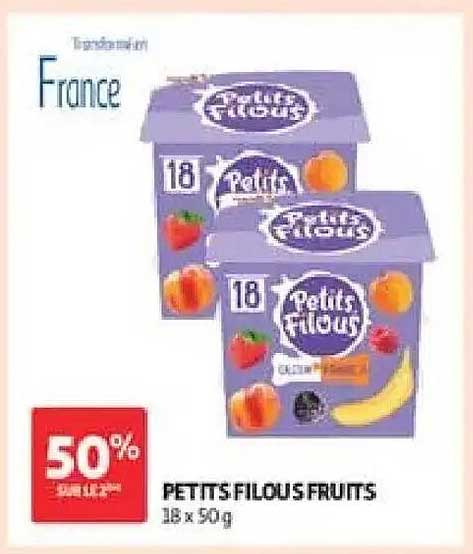 PETITS FILOUS FRUITS 18 x 50 g