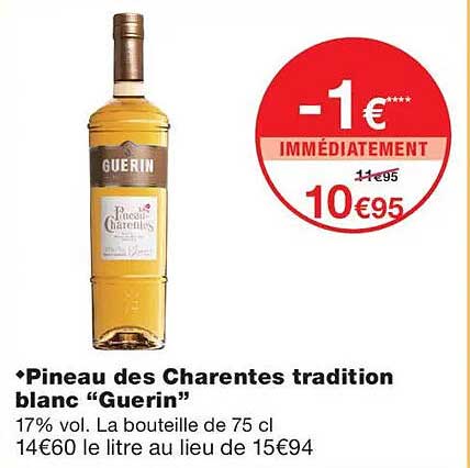 Pineau des Charentes tradition blanc “Guerin”