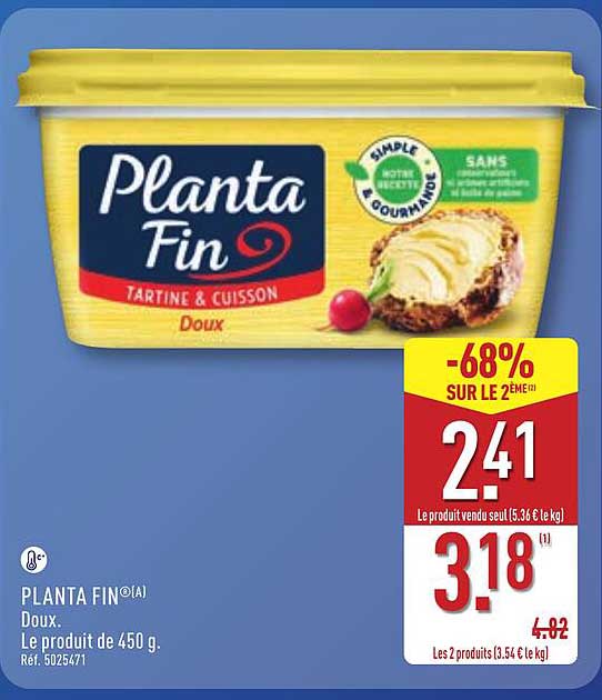 Planta Fin Doux. Tartine & cuisson