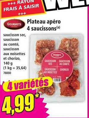 Plateau apéro 4 saucissons(a)