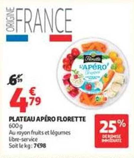 PLATEAU APÉRO FLORETTE