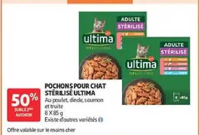 POCHONS POUR CHAT STÉRILISÉ ULTIMA