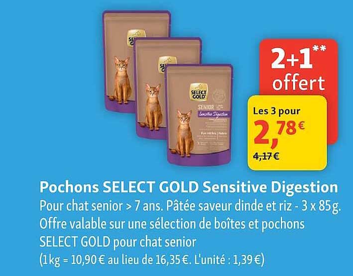 Pochons SELECT GOLD Sensitive Digestion