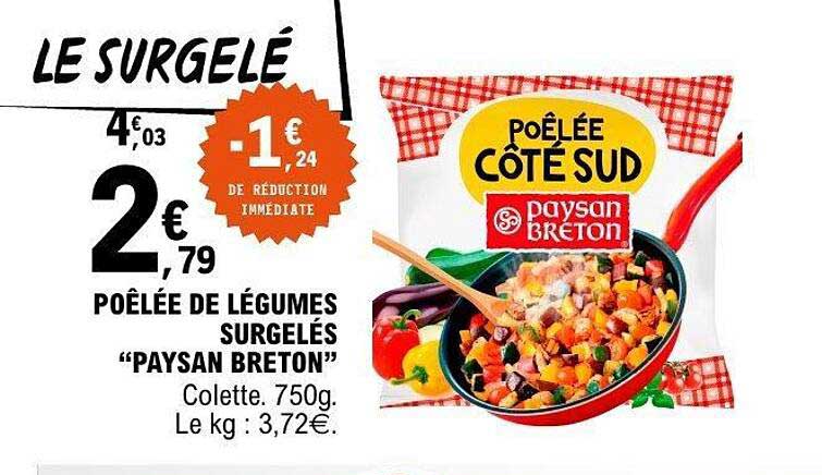POÊLÉE DE LÉGUMES SURGELÉS “PAYSAN BRETON”