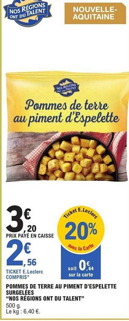 Pommes de terre au piment d’Espelette