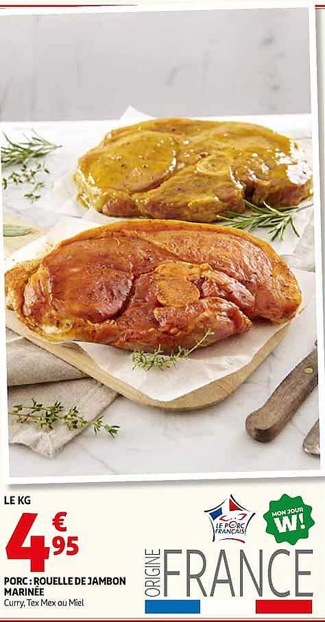 PORC : ROUELLE DE JAMBON MARINÉE