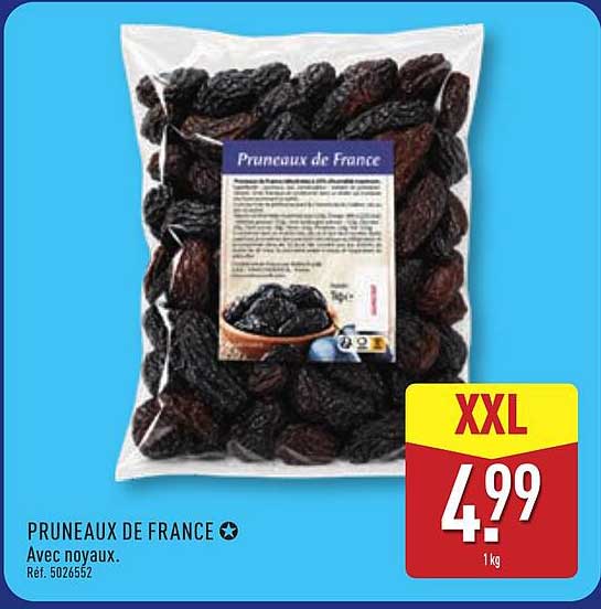 PRUNEAUX DE FRANCE Avec noyaux. Réf. 5026552