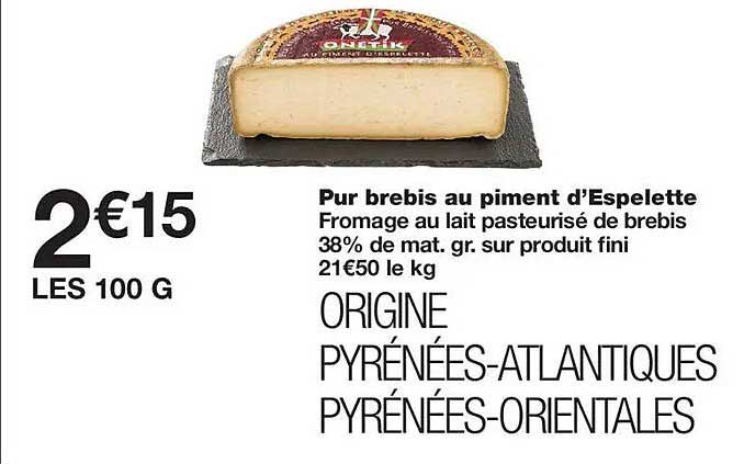 Pur brebis au piment d’Espelette