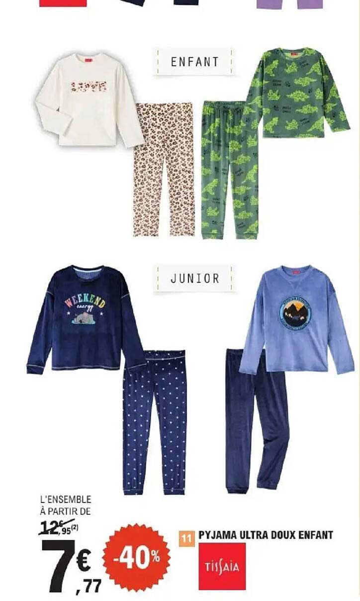 PYJAMA ULTRA DOUX ENFANT