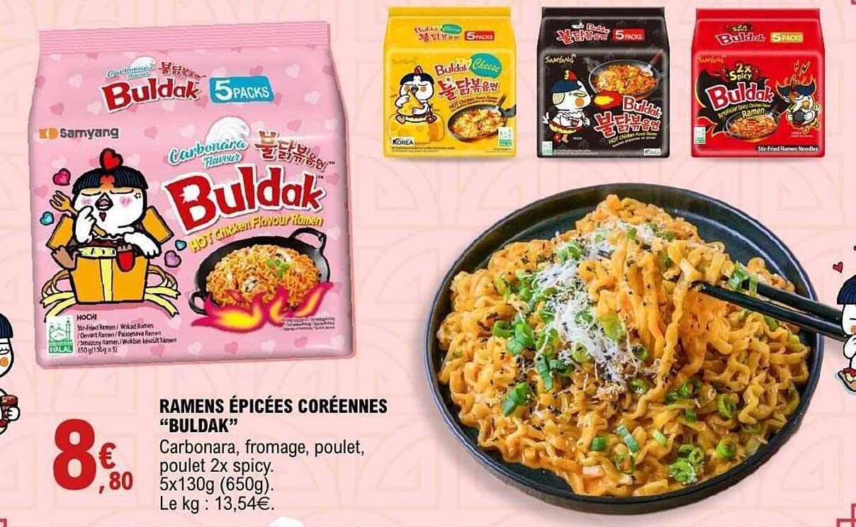 RAMENS ÉPICÉES CORÉENNES “BULDAK”