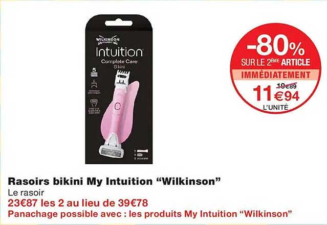 Rasoirs bikini My Intuition “Wilkinson”
