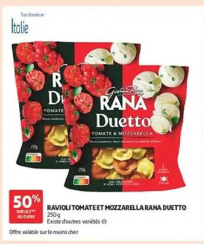 RAVIOLI TOMATE ET MOZZARELLA RANA DUETTO