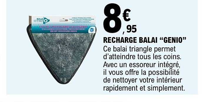 RECHARGE BALAI “GENIO”