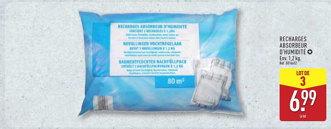 RECHARGES ABSORBEUR D'HUMIDITÉ