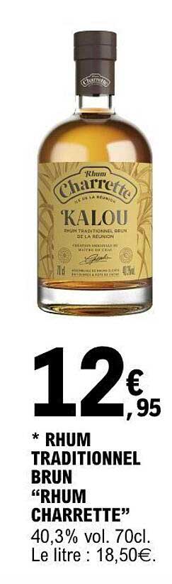 RHUM TRADITIONNEL BRUN “RHUM CHARRETTE”