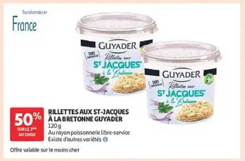 RILLETTES AUX ST-JACQUES A LA BRETONNE GUYADER