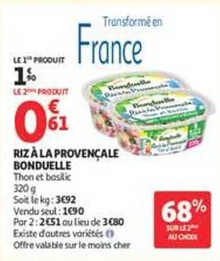 RIZ À LA PROVENÇALE BONDUELLE