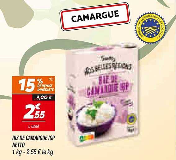 RIZ DE CAMARGUE IGP NETTO
