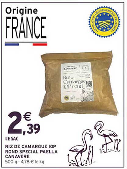 RIZ DE CAMARGUE IGP ROND SPÉCIAL PAELLA CANAVERE