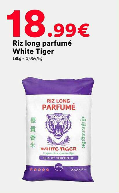 Riz long parfumé White Tiger