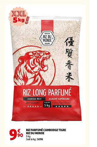 RIZ PARFUMÉ CAMBODGE TIGRE RIZ DU MONDE